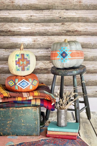 decoration halloween boho chic citrouille