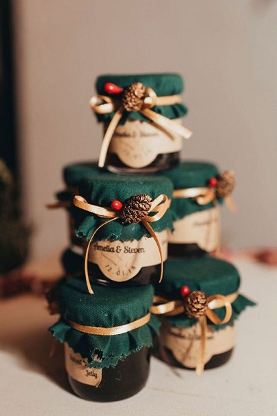 cadeau invjites pot confiture mariage noel