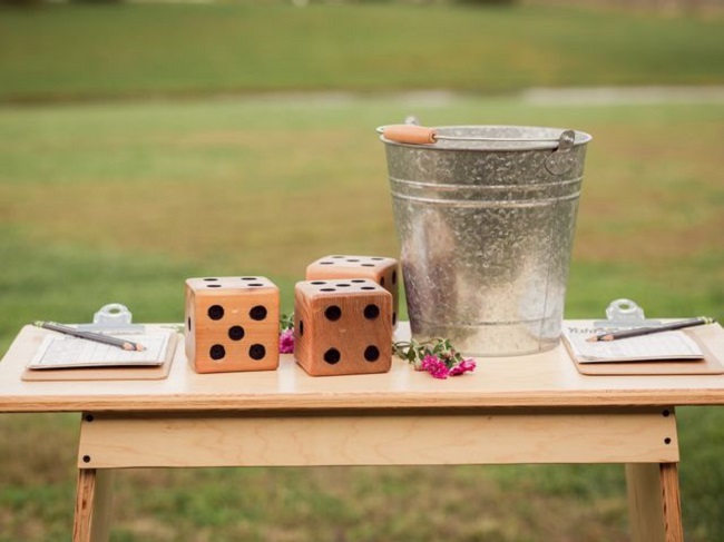 jeu de dés yams geant pour animation mariage