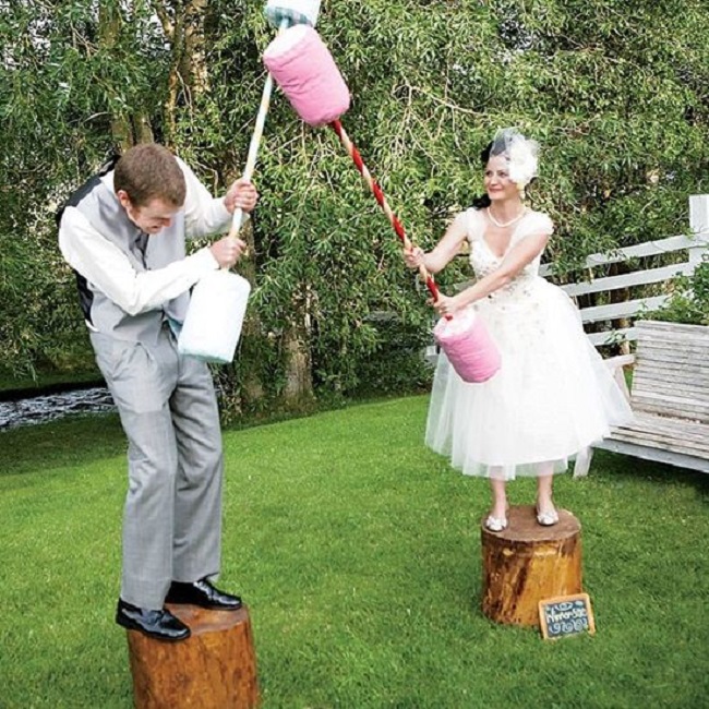 jeu de joute plein air mariage