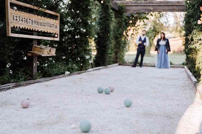 jeu petanque mariage extérieur