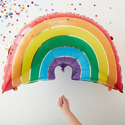 ballon arc en ciel mylar