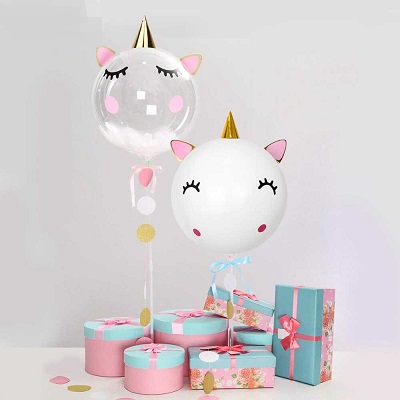 Ballon d'anniversaire Licorne