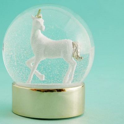 boule a neige licorne anniversaire