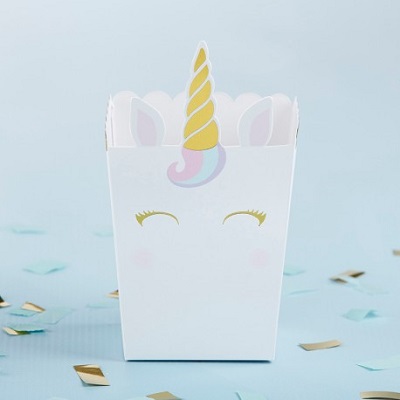 carton pop corn licorne candy bar anniversaire