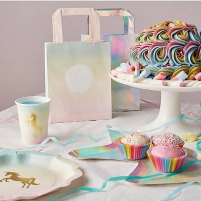 vaisselle carton licorne anniversaire