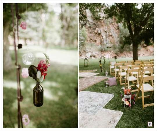 decoration mariage lieu cérémonie sol tapis