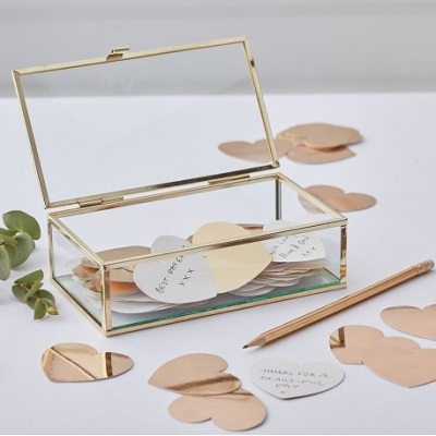 urne livre d'or coeur en bois terrarium