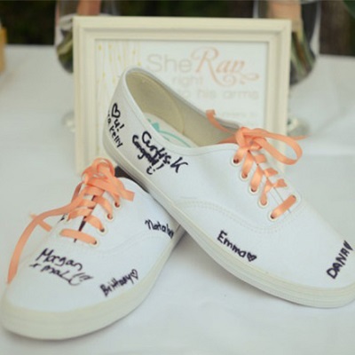 alternative livre dor mariage chaussure basket signatures