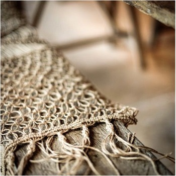 chemin de table macramé boheme chic