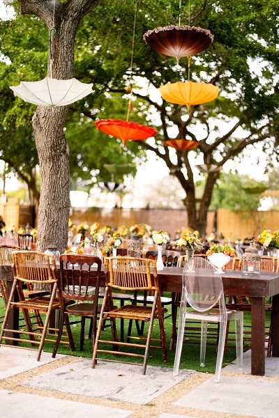 créer de l'ombre pour mariage d'été