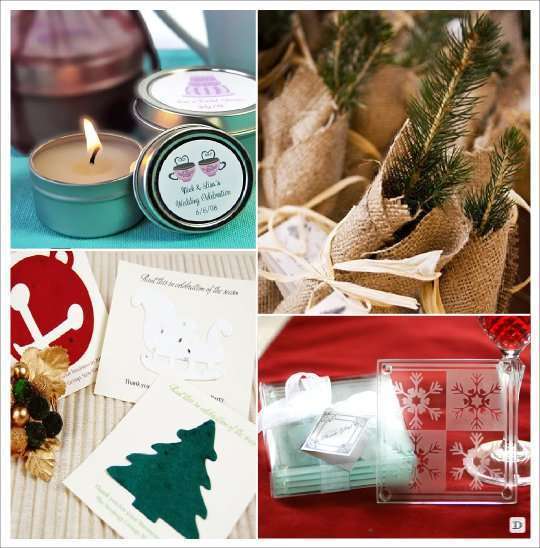 mariage hiver cadeau semence sapin bougie dessous verre