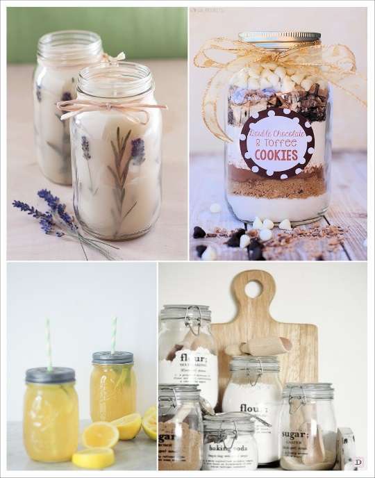 mason jar diy bocal en verre sel chocolat en poudre verre citronnade avec paille