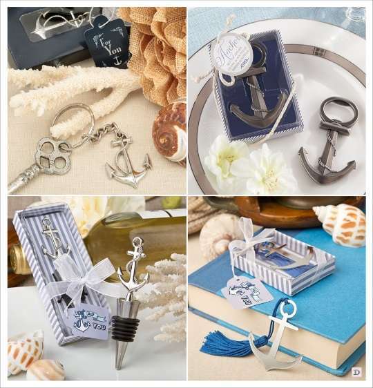 mariage mer cadeaux invites decapsuleur ancre bouchon stopper decapsuleur