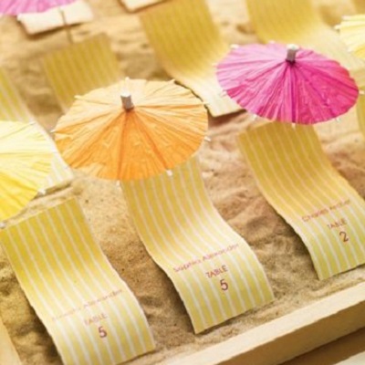 escort card transat carte theme mer