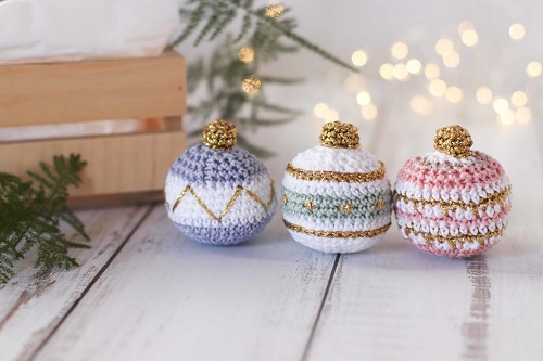 boule de noel en crochet