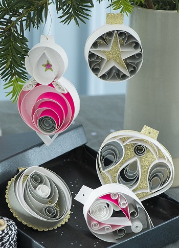 decoration sapin recyclé papier noel green
