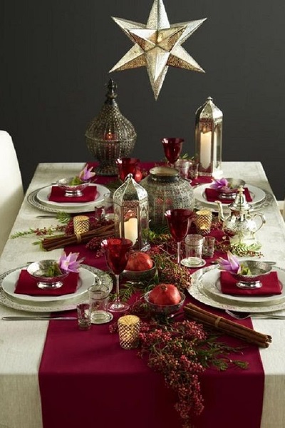 table de noel inspiration orientale toutes nos inspirations