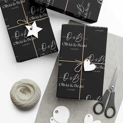 papier cadeau personnalisé