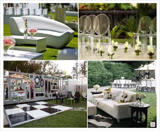 mariage exterieur decoration meuble moderne design