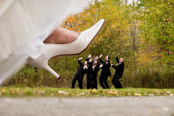 photo mariage humoristique pied