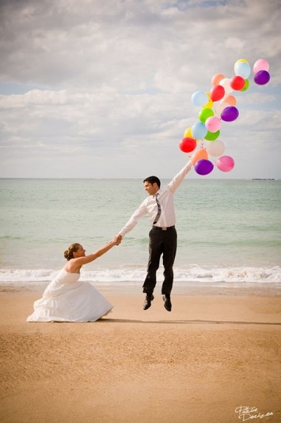 photo de mariage humour ballon