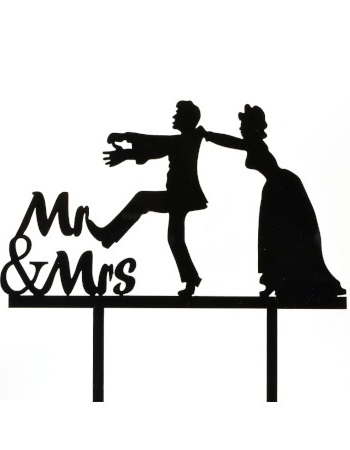  figurine humoristique pour gateau de mariage pic acrylique