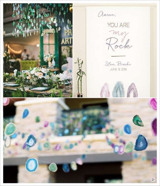 decoration mariage geode agathe suspendu salle photobooth