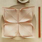 pliage serviette nenuphar lotus