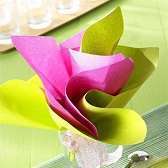 pliage serviette bouquet