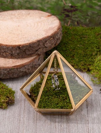 boite terrarium écrin à alliances mariage