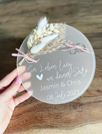 porte alliance plexiglas mariage