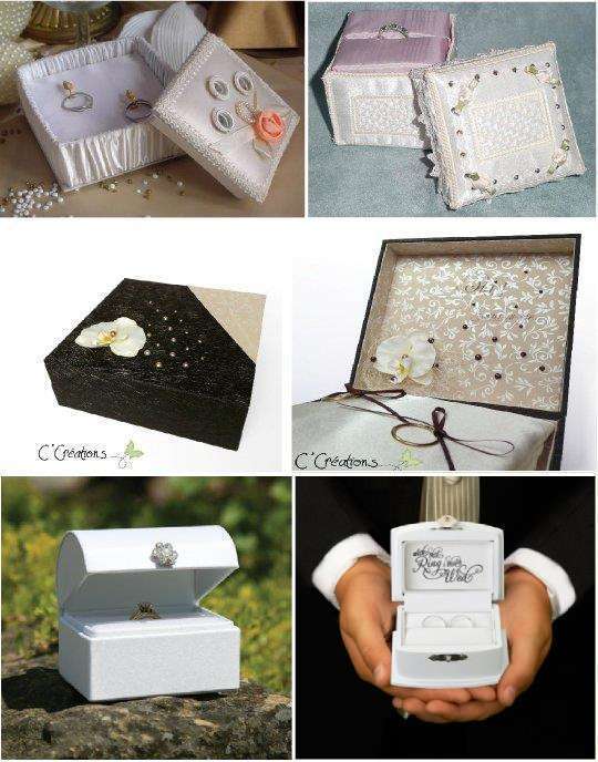porte alliances mariage boite ecrin