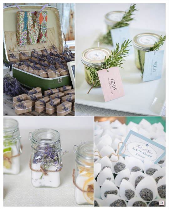 decoration mariage provence boites à dragées lavandesel aromatise pot d'olive grains de lavande