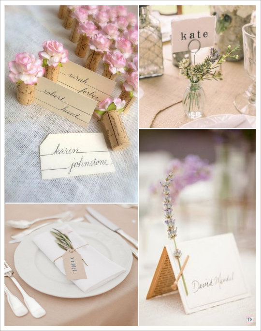decoration mariage provence marque place bouchon de liège vase lavande brin d'olivier