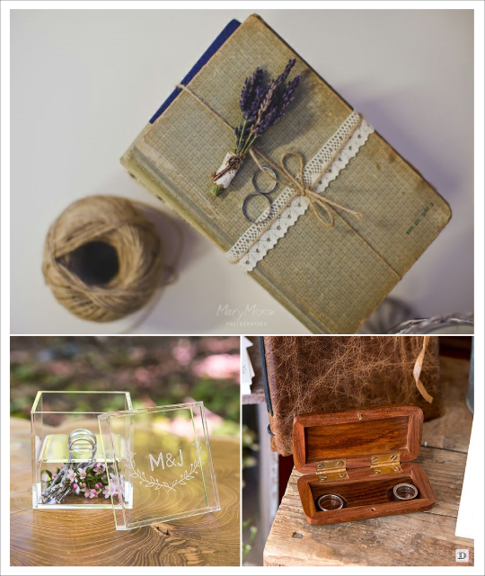 decoration mariage provence porte alliances livre écrin en plexiglas coffre en bois personnalisé