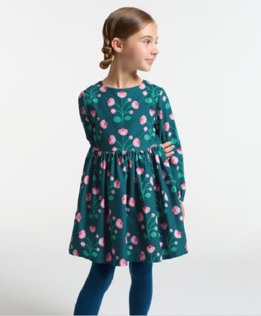 robe verte tropical enfant