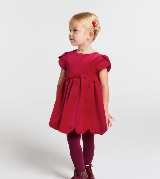 robe en velours annversaire-rouge