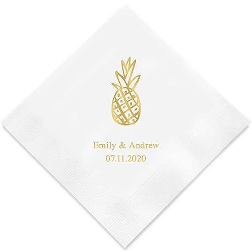 serviette personnalisée ananas