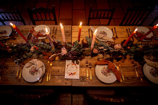 decoratiion de table mariage automne