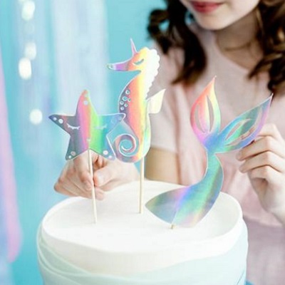 cake topper gateau anniversaire sirene