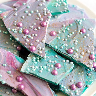 chocolat irisé candy bar-sirene anniversaire