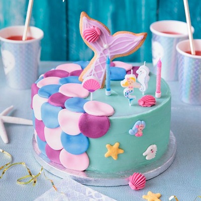 gateau anniversaire sirene