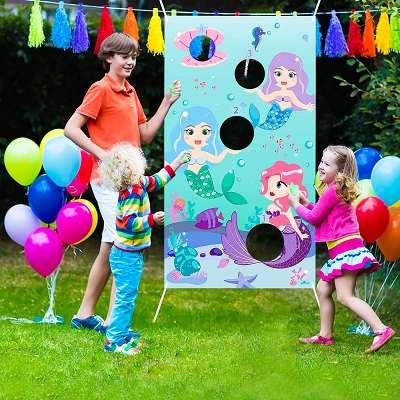 jeu de tire animation anniversaire theme sirène