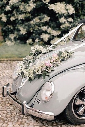 deco mariage champetre voiture mariage