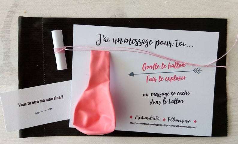 Ballon demande en mariage - Livraison cadeau Ballon Suprise