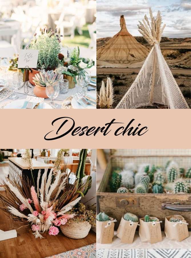 Succulente et Plante Grasse en Déco de ce Centre de Table de Mariage au  Style Bohème en Extérieur !