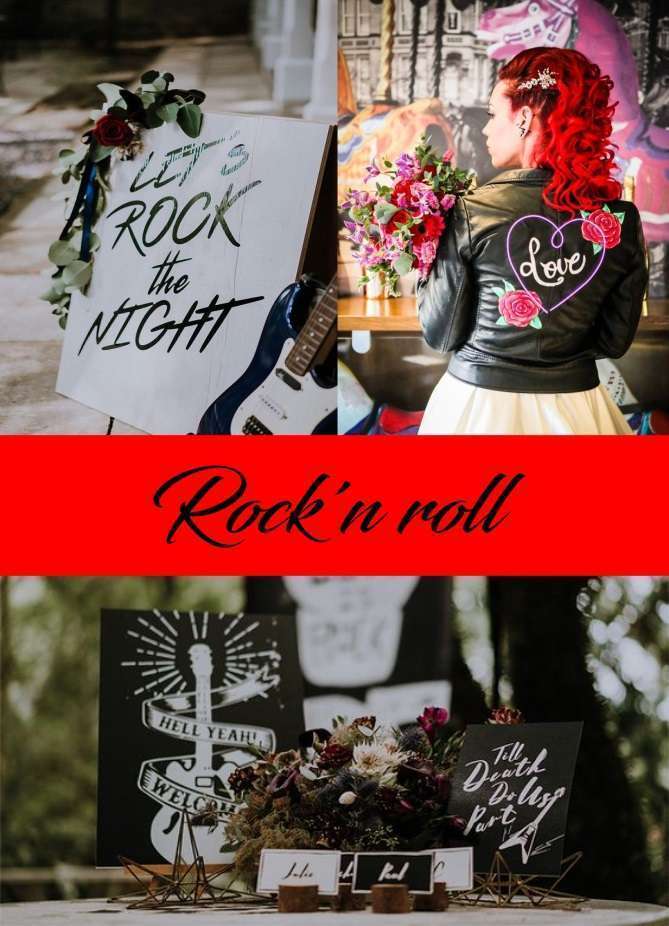 decoration de mariage theme rock n roll 60 siwties