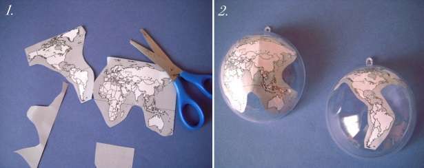 diy porte alliances globe terrestre