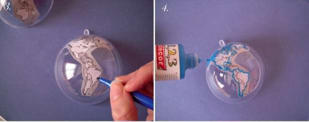 diy globe terrestre boule plexiglas